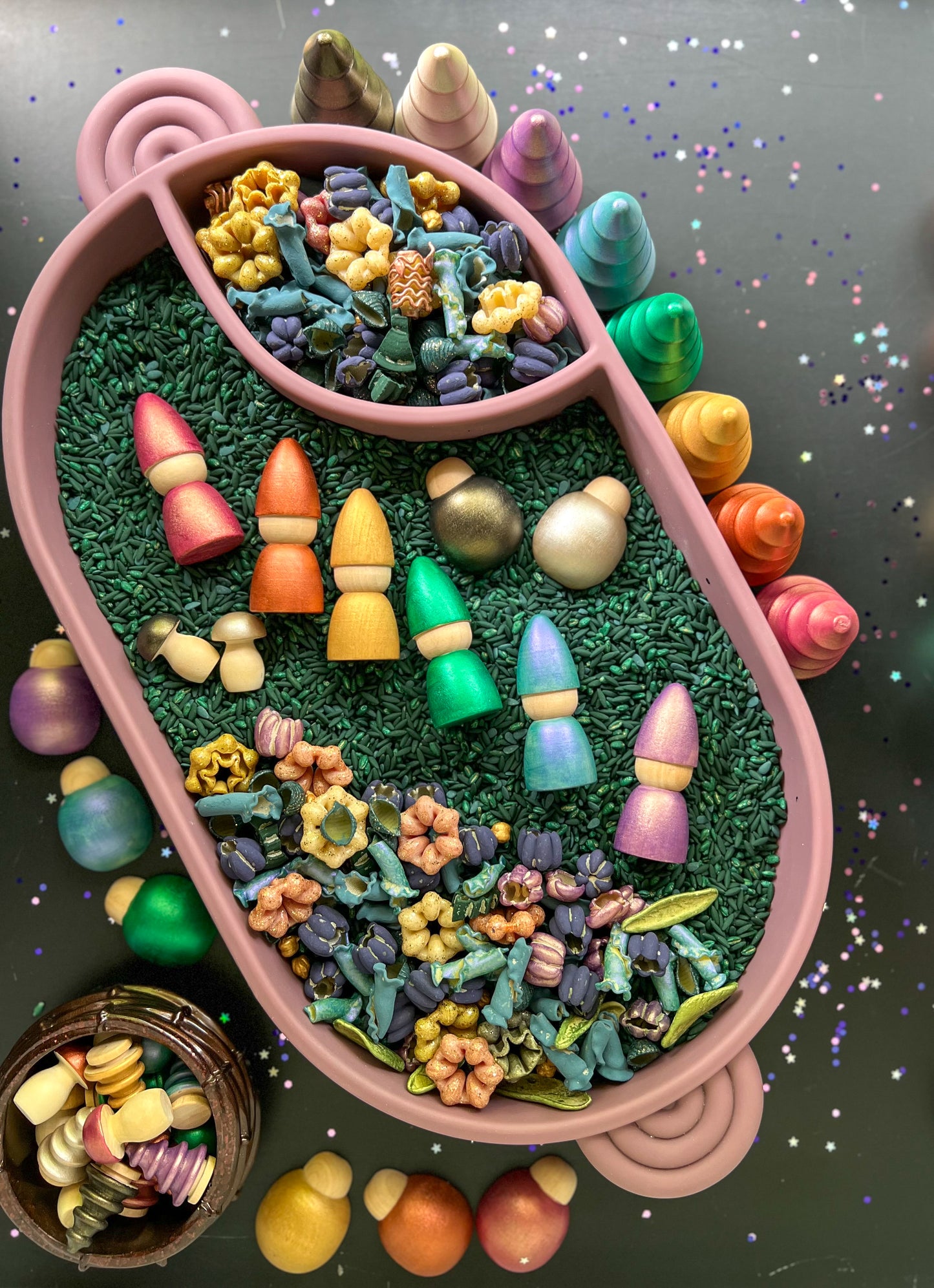 Ethereal Evergreen Sensory Bin Filler