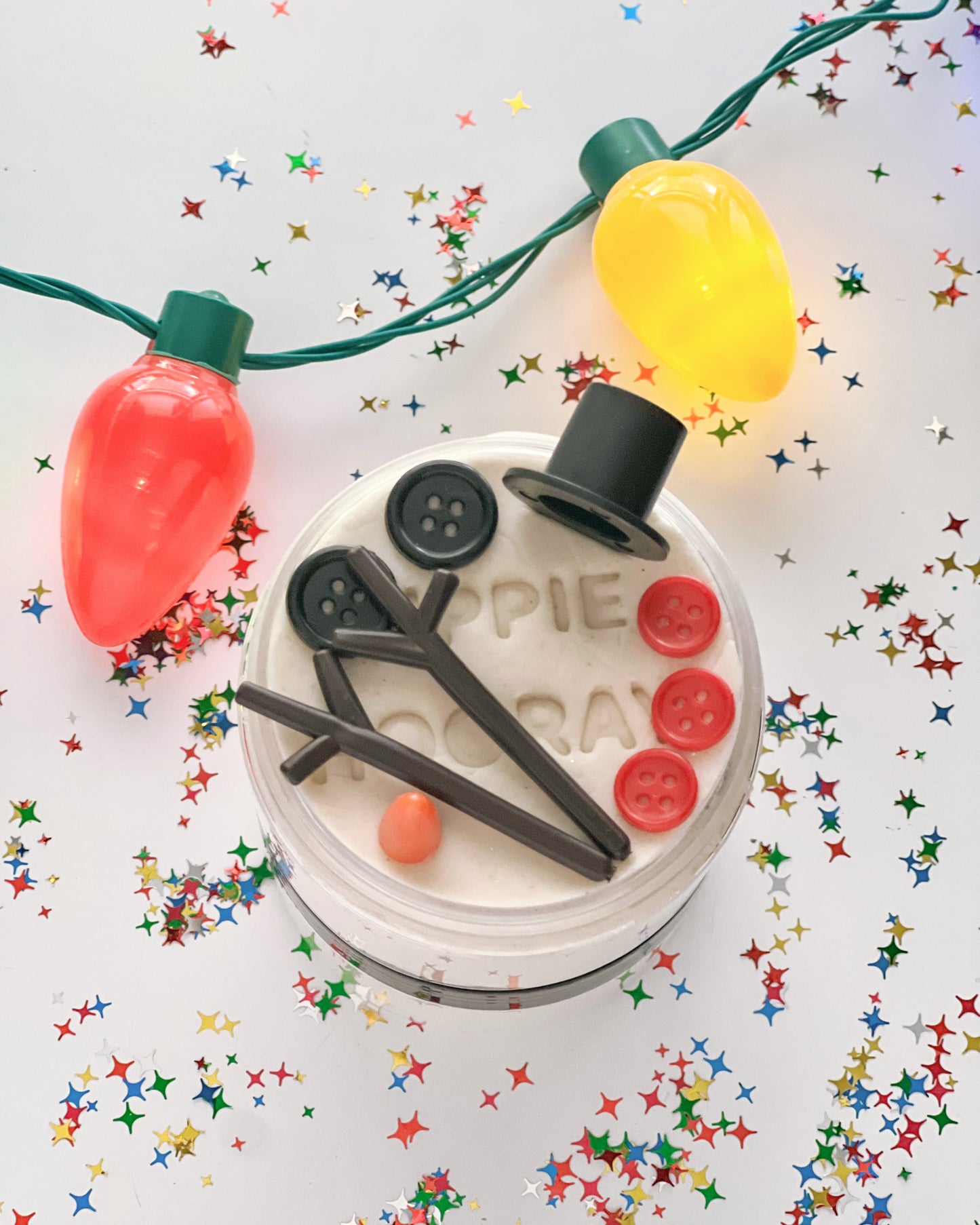 Melted Snowman Dough Jar (Class Favors)