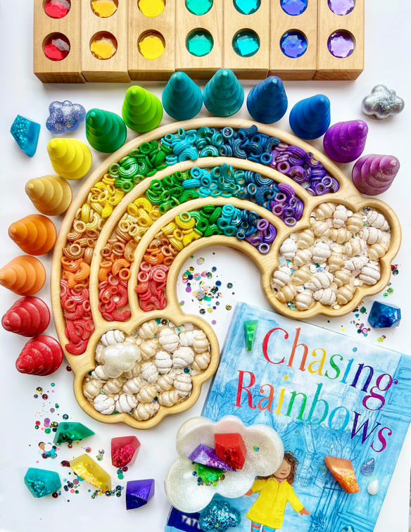 Ring Around the Rainbow Sensory Bin Filler