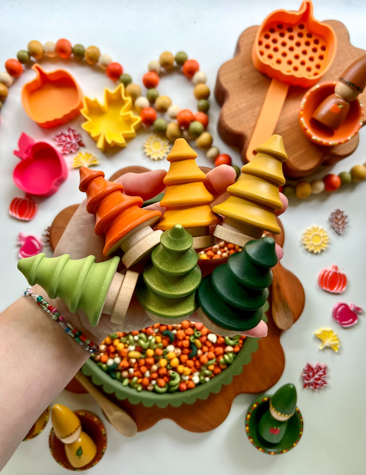 Paint Colors for DIY Wooden Accessories - Falling for Sensory Play