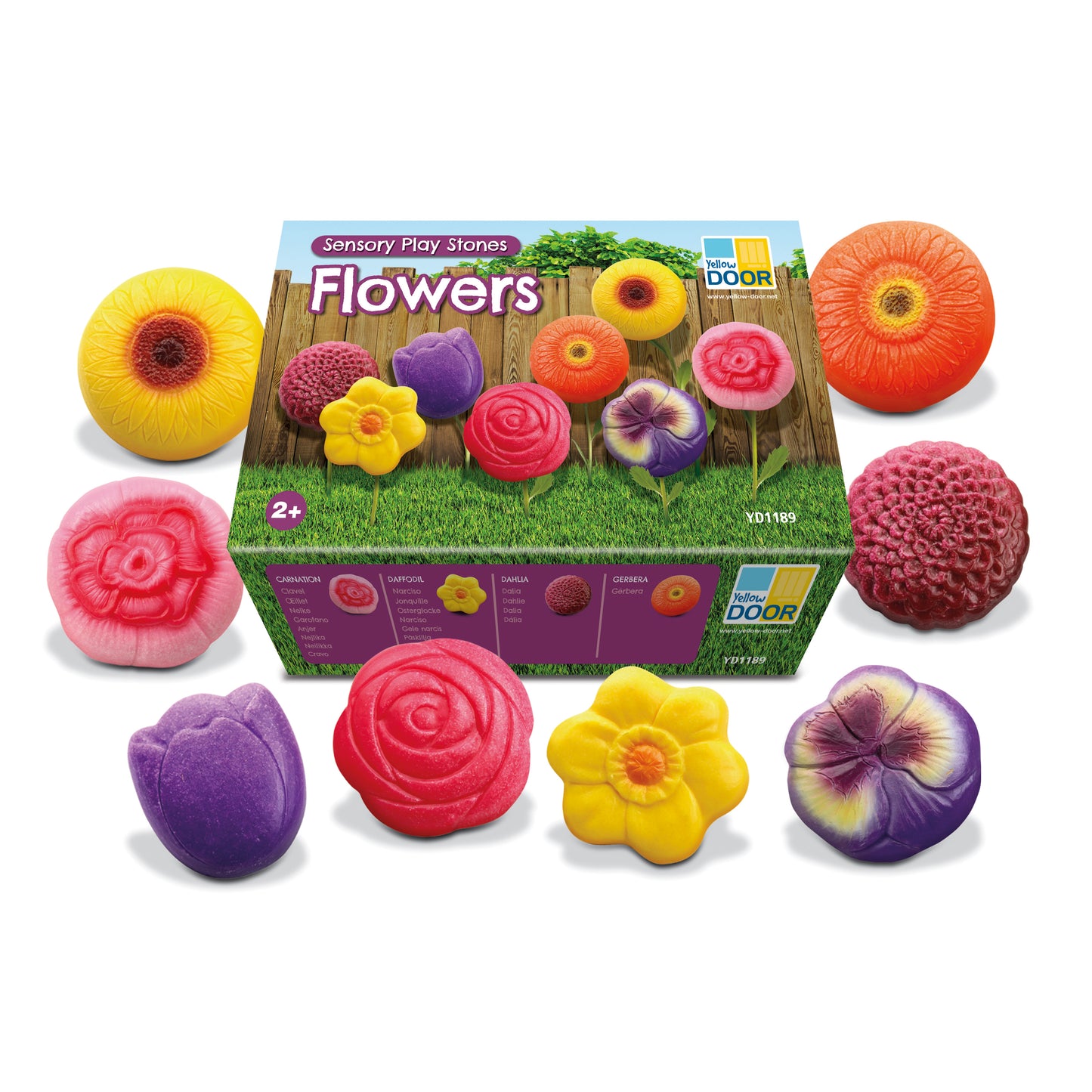 Flower Sensory Play Stones