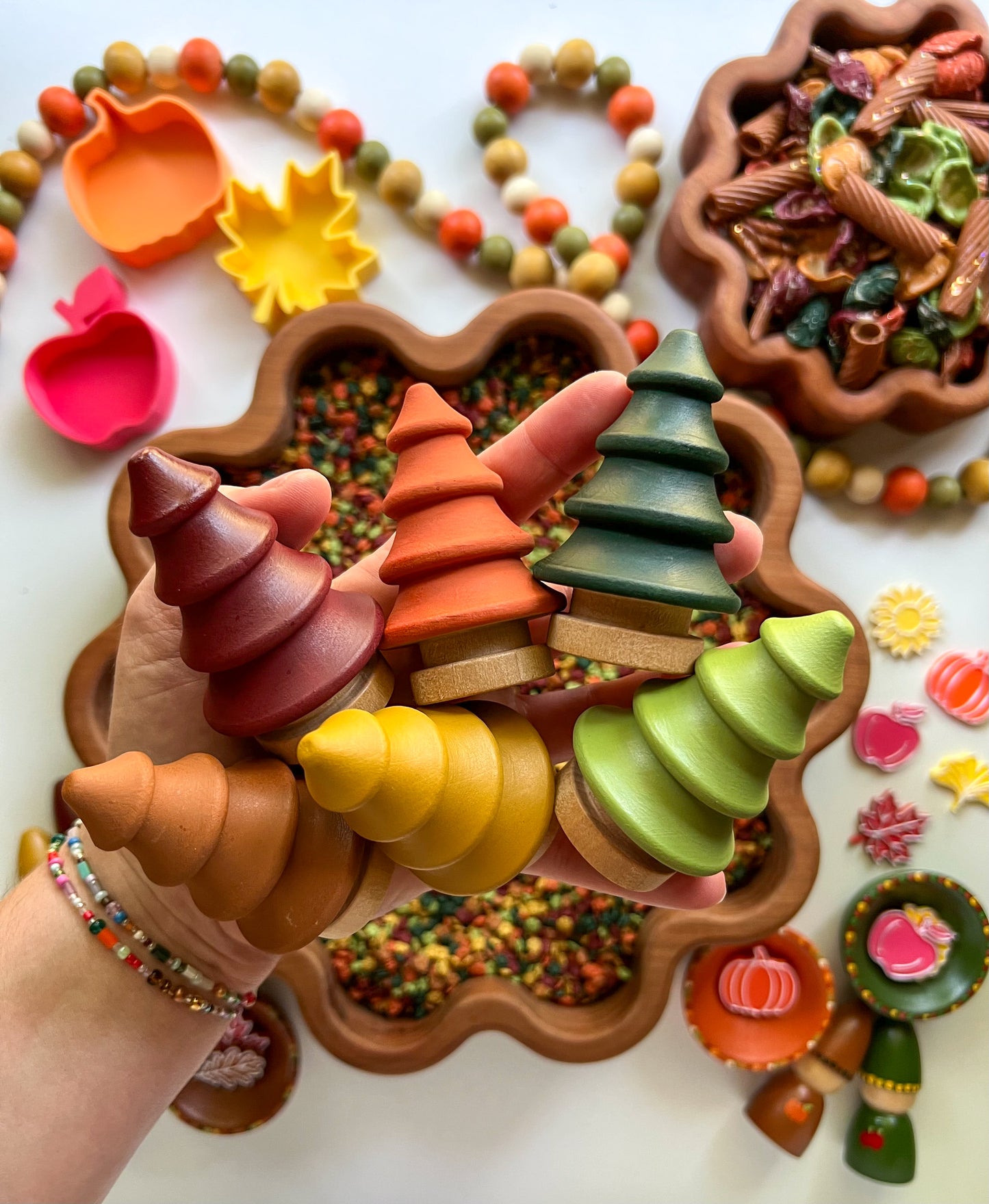 Paint Colors for DIY Wooden Accessories - Falling for Sensory Play