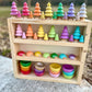 Individual Wooden Accessories (Choose Any Color) 🌲🥣🍄‍🟫🐞🥚