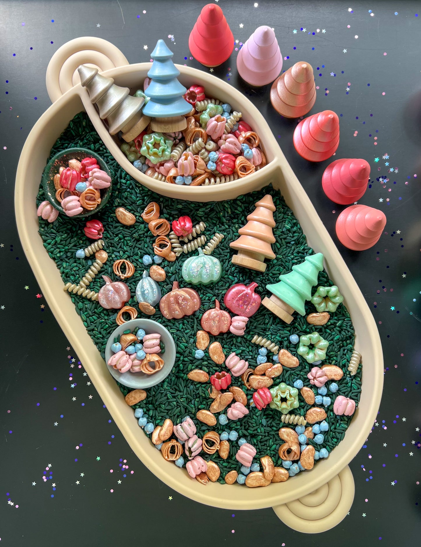 Ethereal Evergreen Sensory Bin Filler