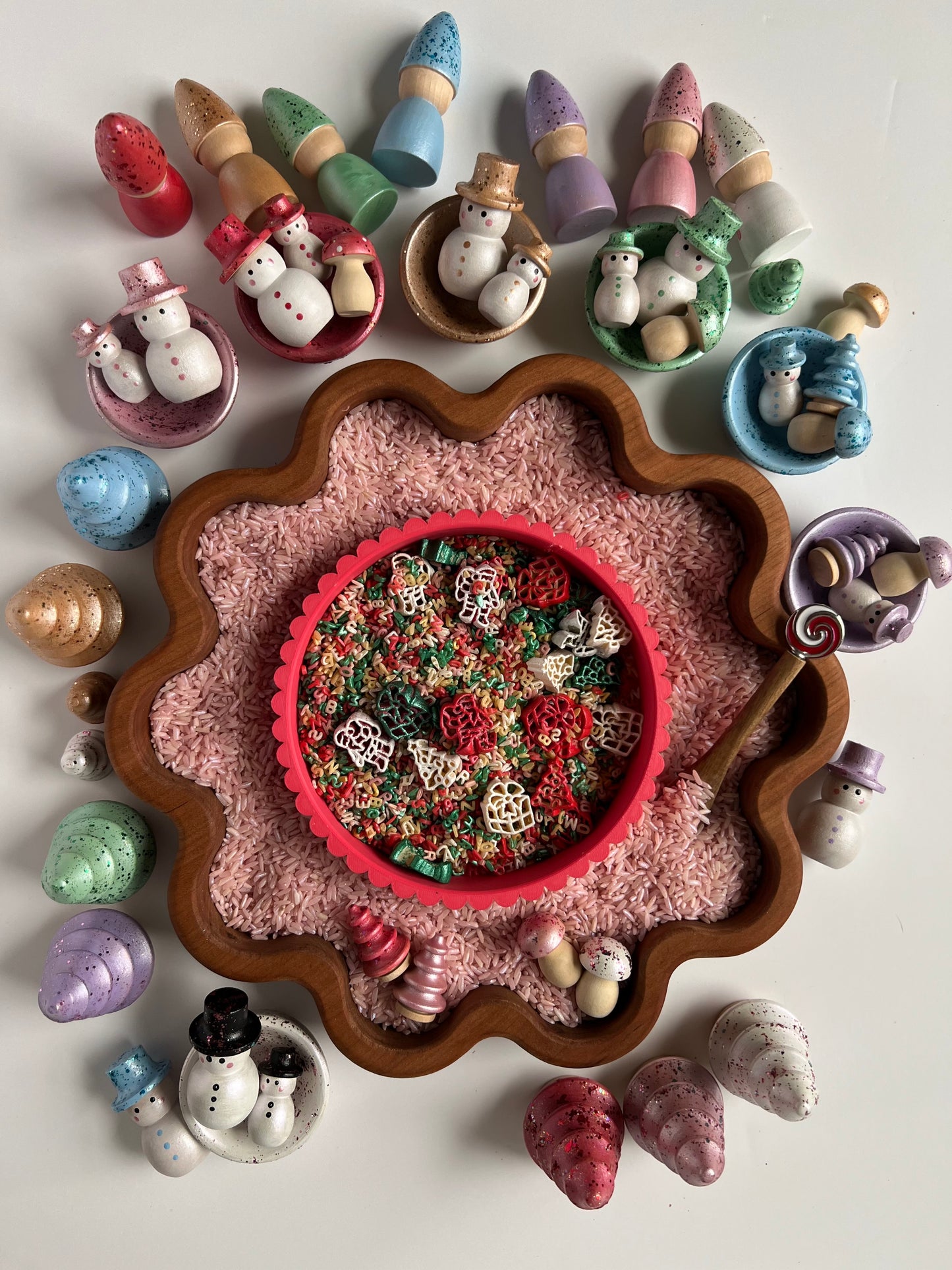 Wooden Holiday Spoon/Scoops