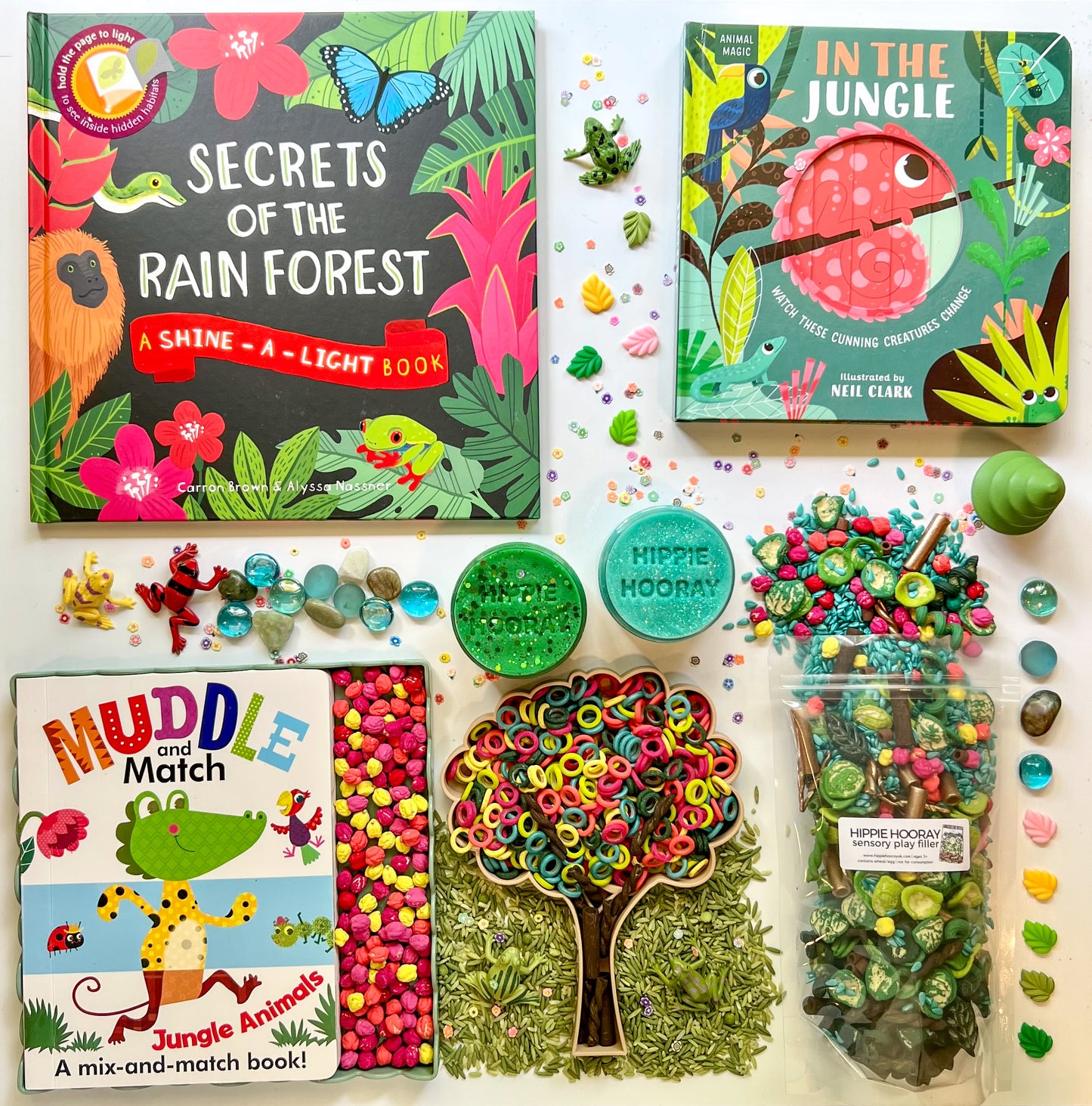 Save the Rainforest Rings Sensory Play Filler
