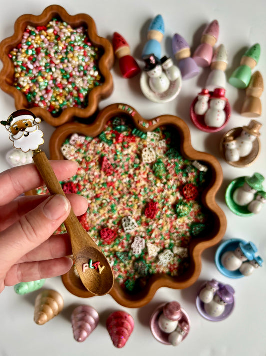 Wooden Holiday Spoon/Scoops