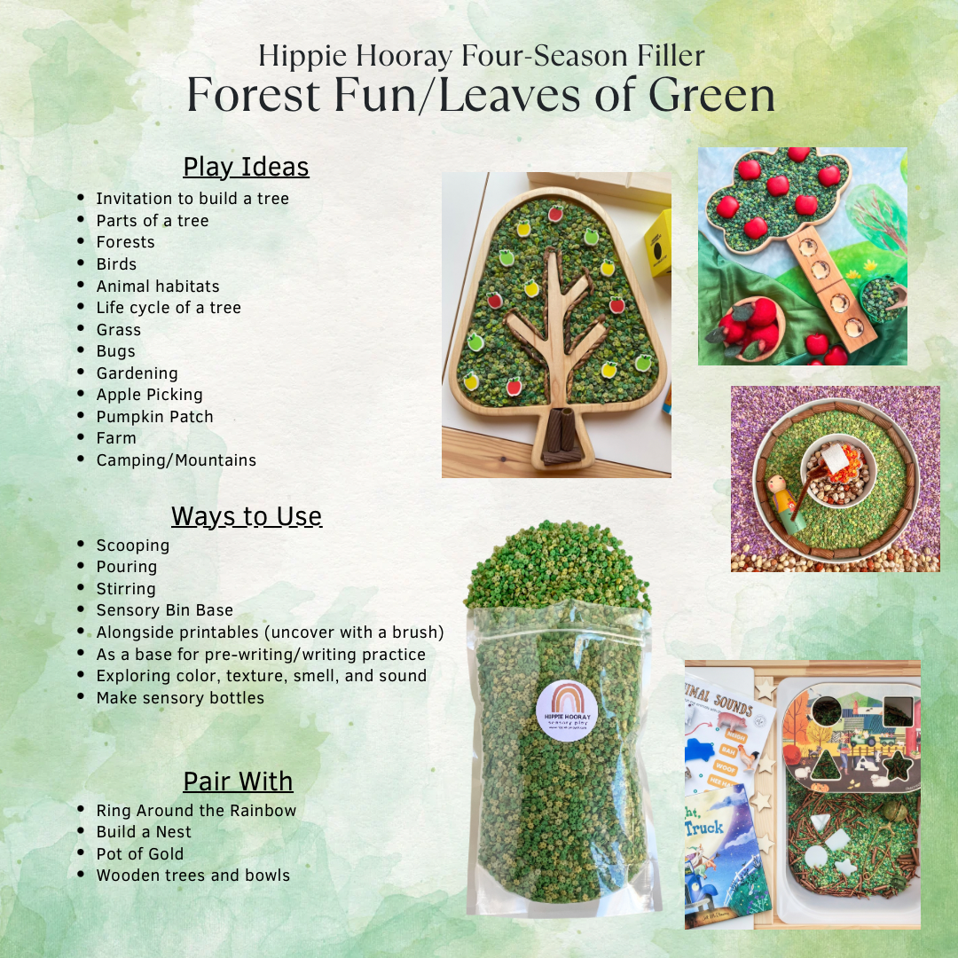 Leaves of Green Sensory Bin Filler