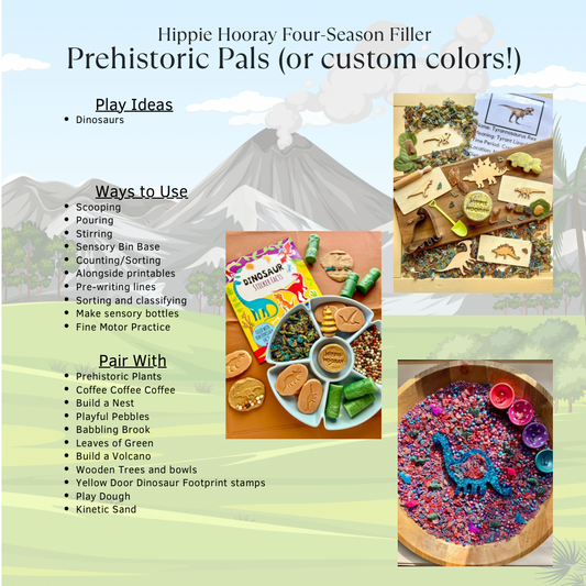 Prehistoric Pals Sensory Bin Filler