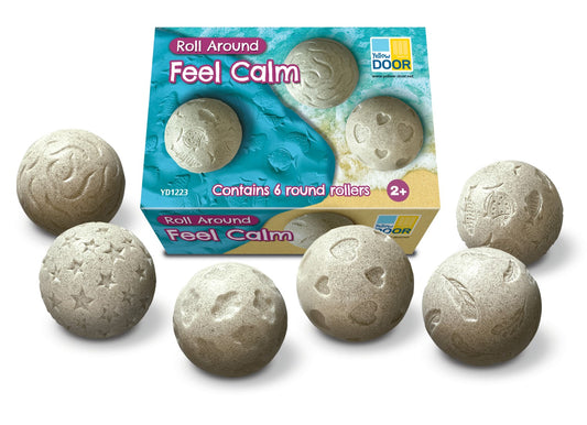 Feel Calm Roll Around Stone Rollers (Set of 6)