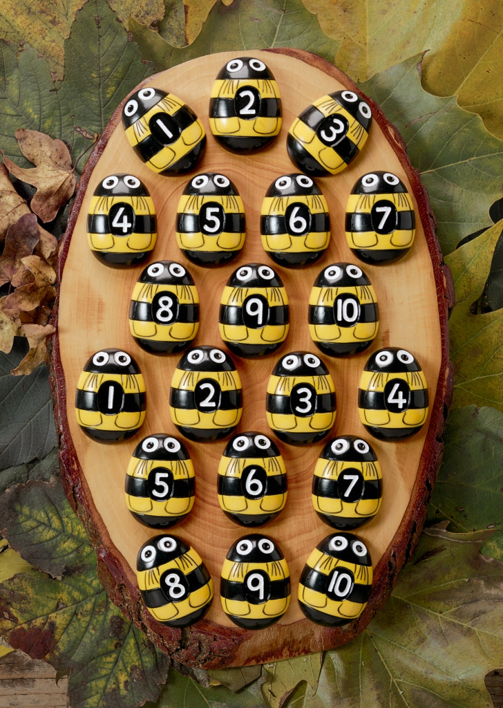 Honeybee Number Stones