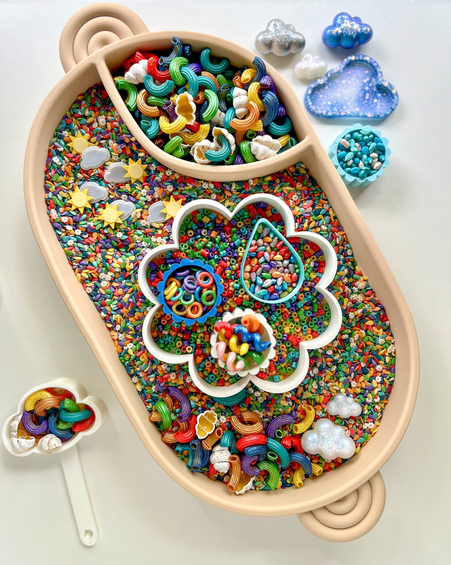 It's Raining Play! Sensory Bin Filler