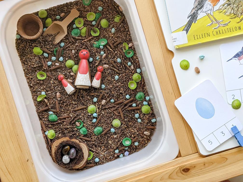 Build a Nest Sensory Bin Filler - Hippie Hooray Sensory Play