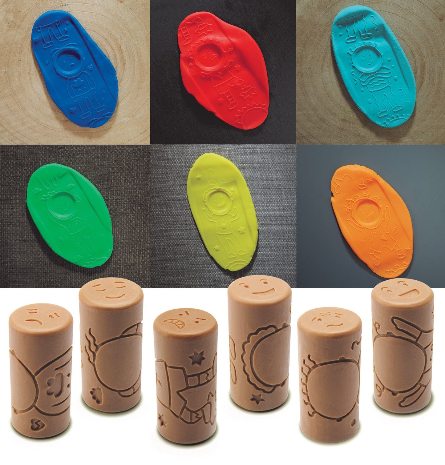 Emotions Play Dough Roller Set - Hippie Hooray Sensory Play