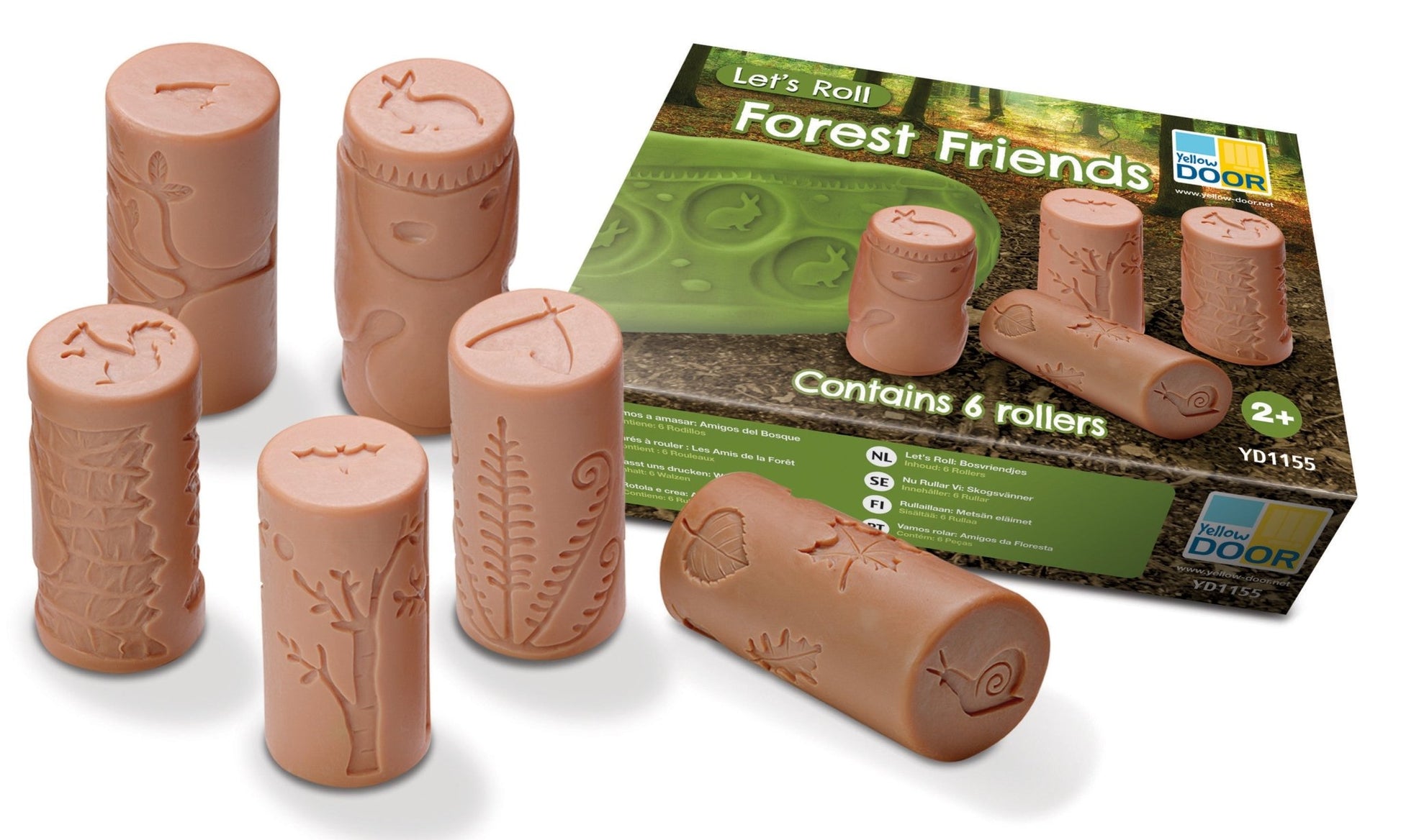 Forest Friends Rollers & Stampers (set of 6) - Hippie Hooray Sensory Play